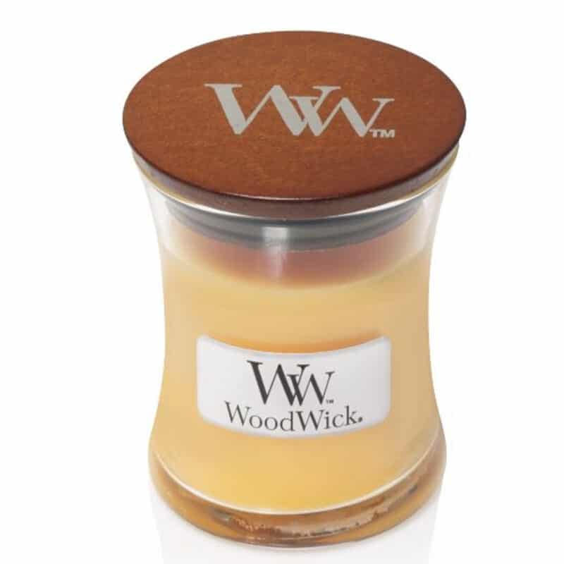 WoodWick Seaside Mimosa Mini Candle Kaars.nl De online kaarsenwinkel