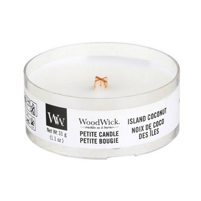 WoodWick Island Coconut Petite Candle