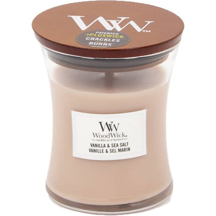 WoodWick Vanilla & Sea Salt Medium Candle