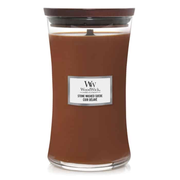 WoodWick Stone Washed Suede Large Candle