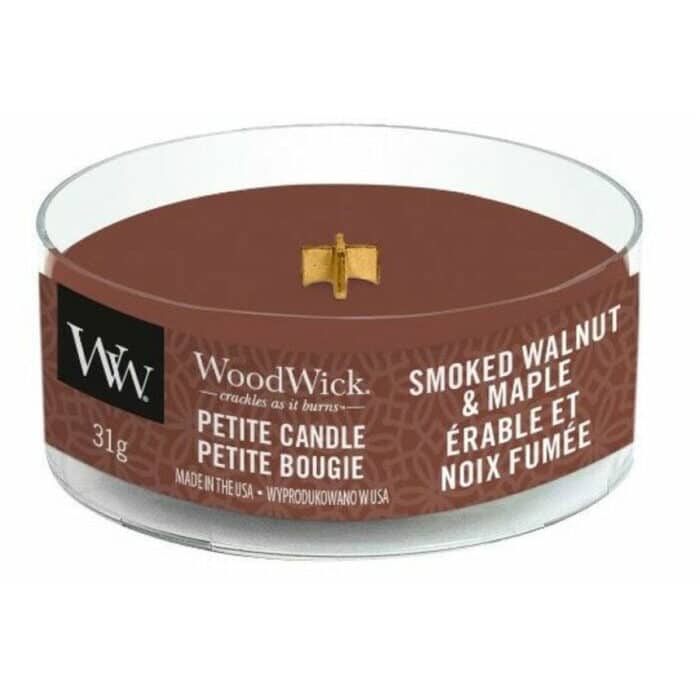 WoodWick Smoked Walnut & Maple Petite Candle