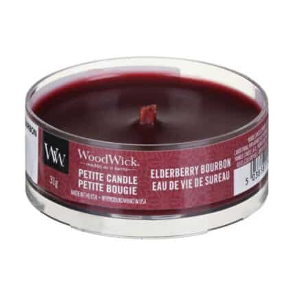 WoodWick Elderberry Bourbon Petite Candle