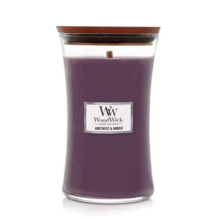 WoodWick Amethyst & Amber Large Candle