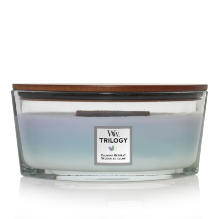 WoodWick Trilogy Calming Retreat Ellipse Knetterkaars