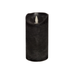 Zwarte LED stompkaars Rustiek