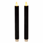 Anna's Collection LED dinerkaars zwart 2 stuks