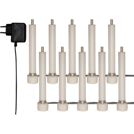 Anna's Collection batterijvervanger voor 10 dinerkaarsen