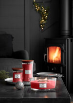 WoodWick Kaars Mini – Pomegranate – Ø 7 × H 8 cm (20–30 uur) - Afbeelding 2