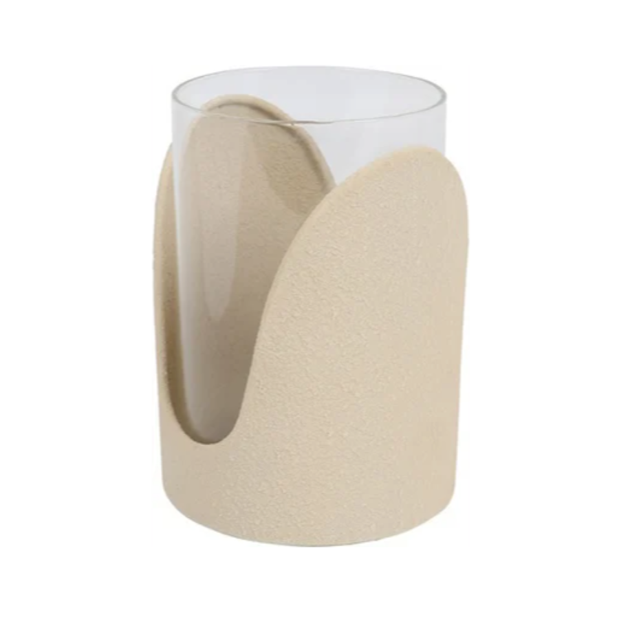 Countryfield waxinelichthouder Roslin crème D 9,5 H 13,5 cm Countryfield waxinelichthouder Roslin crème D 9,5 H 13,5 cm